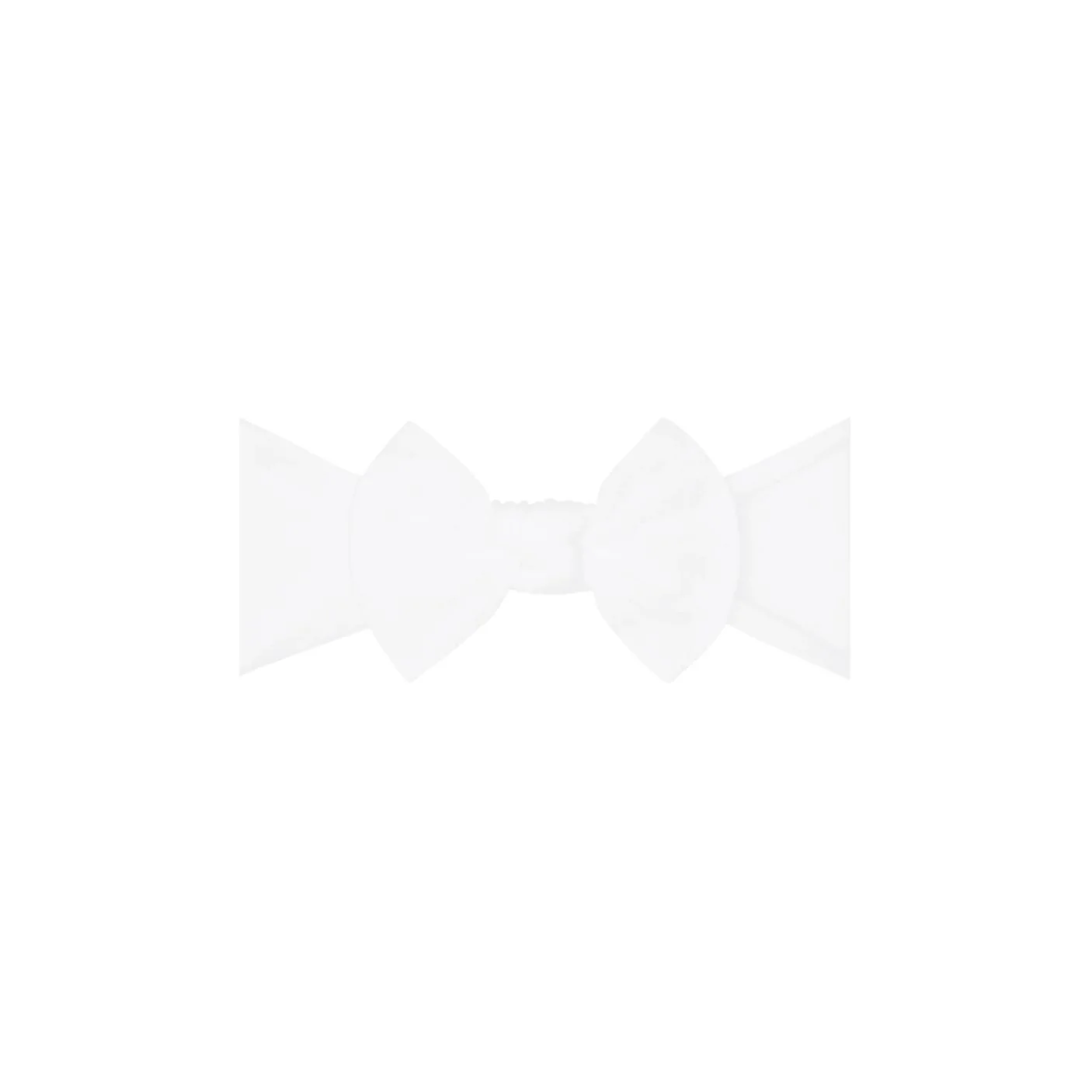 Itty Bitty Knot Headband - White by Baby Bling