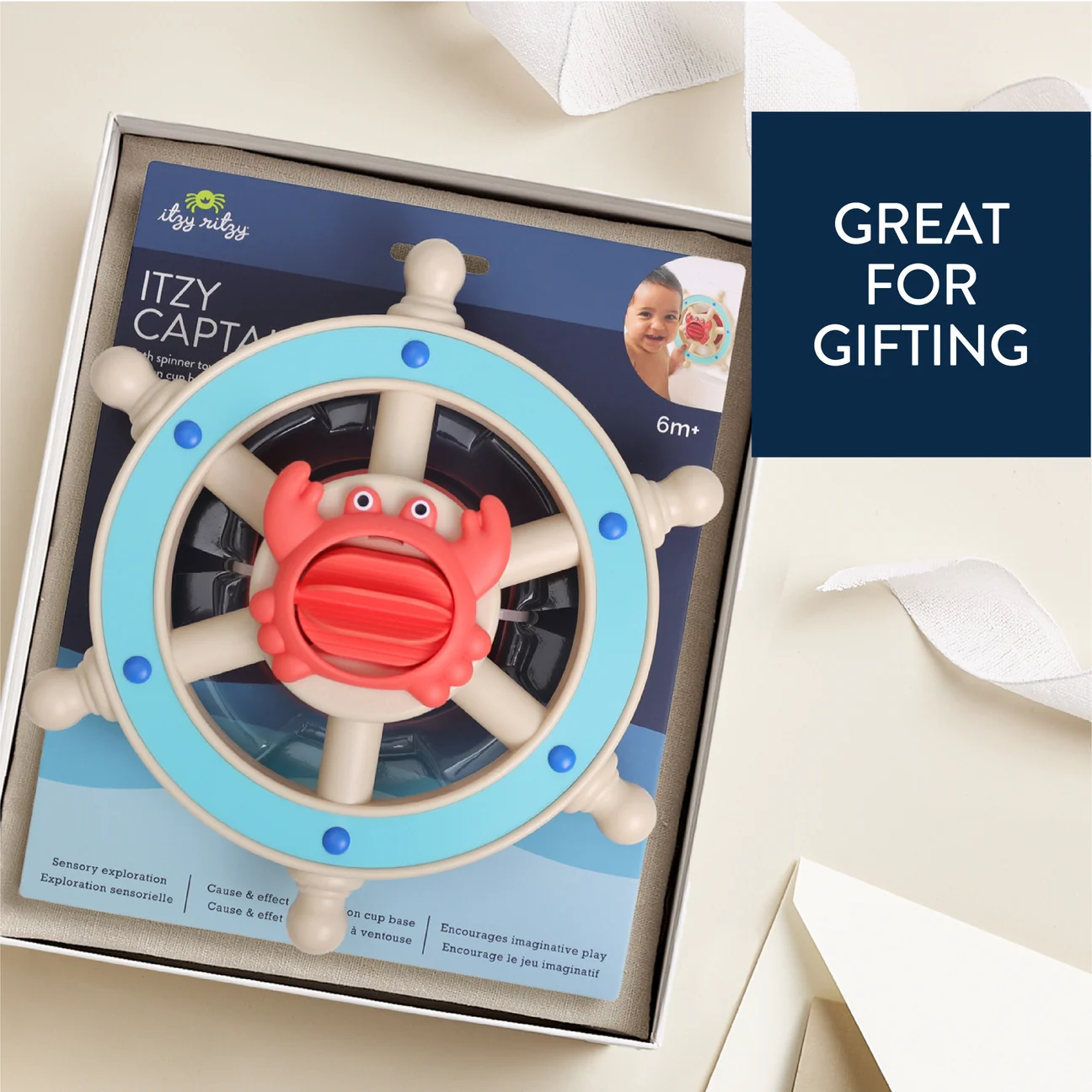 Itzy Captain Bath Spinner Toy by Itzy Ritzy - Image 9
