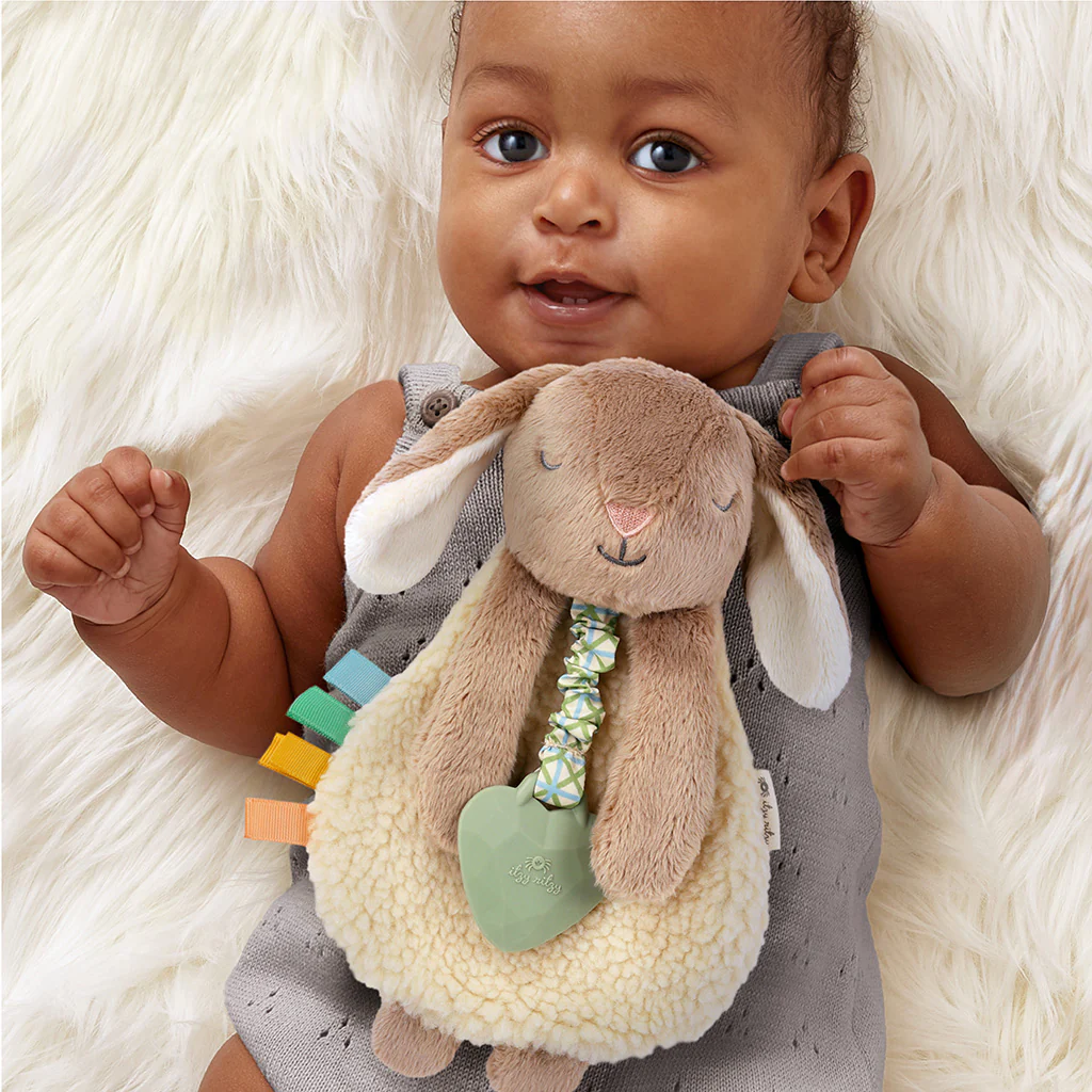 Itzy Friends Lovey Plush - Taupe Bunny by Itzy Ritzy - Image 2