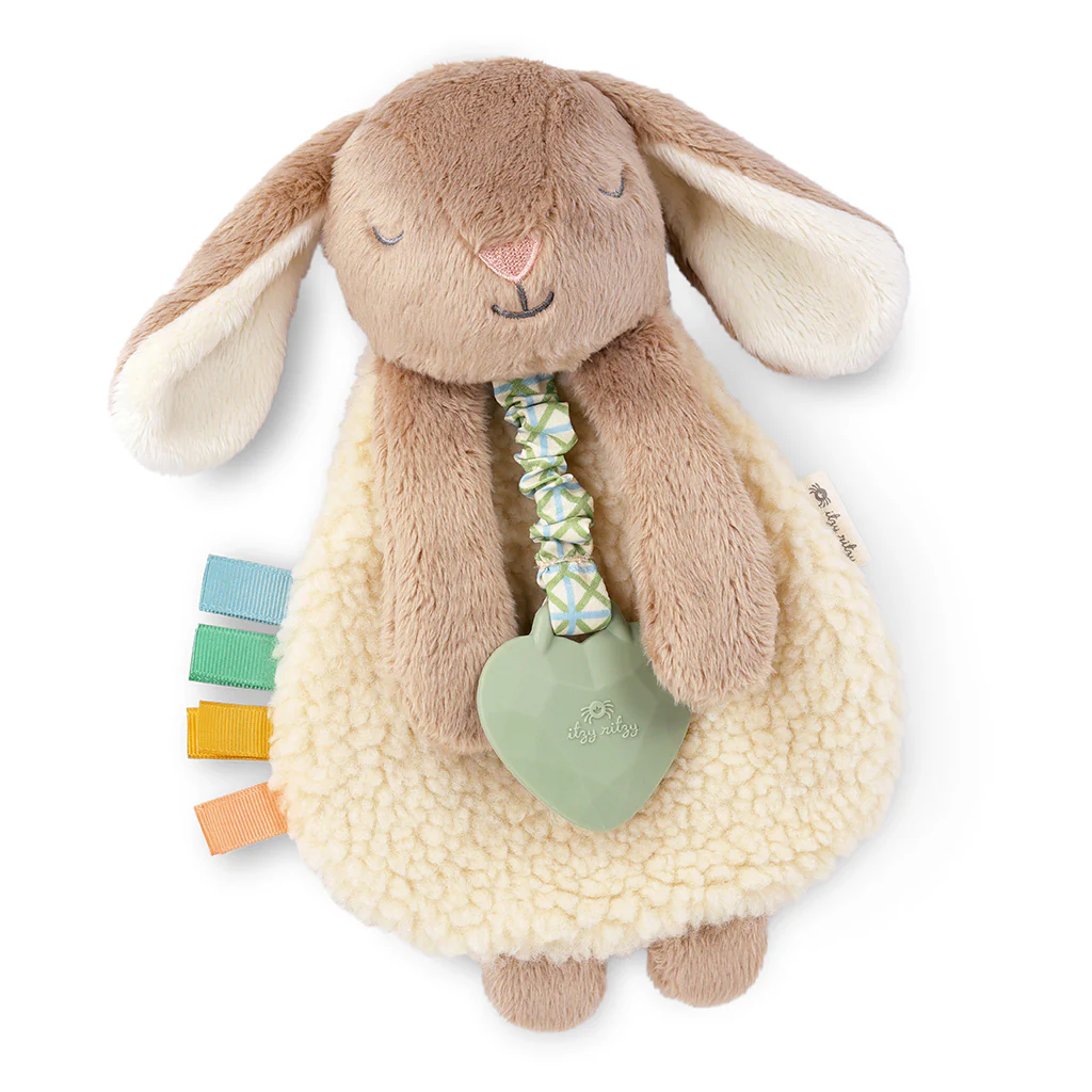 Itzy Friends Lovey Plush - Taupe Bunny by Itzy Ritzy - Image 4