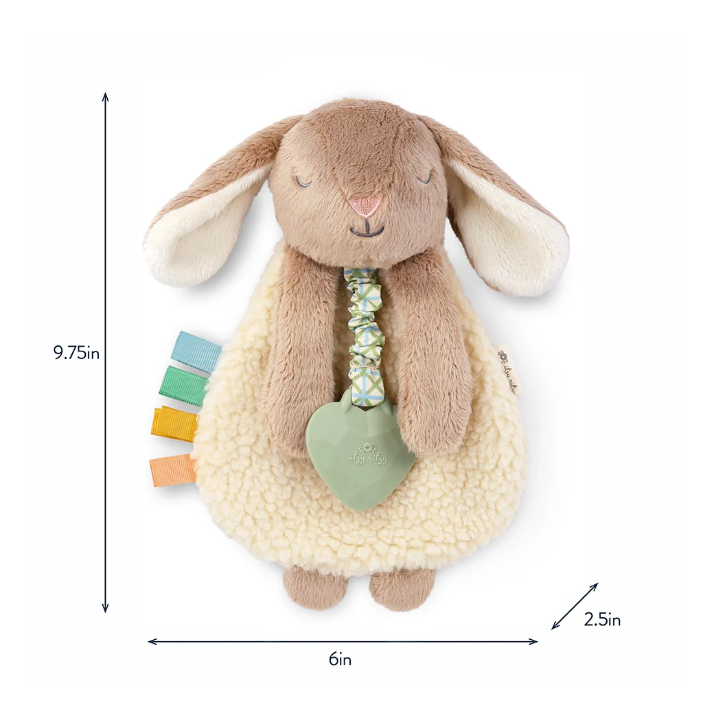 Itzy Friends Lovey Plush - Taupe Bunny by Itzy Ritzy - Image 8