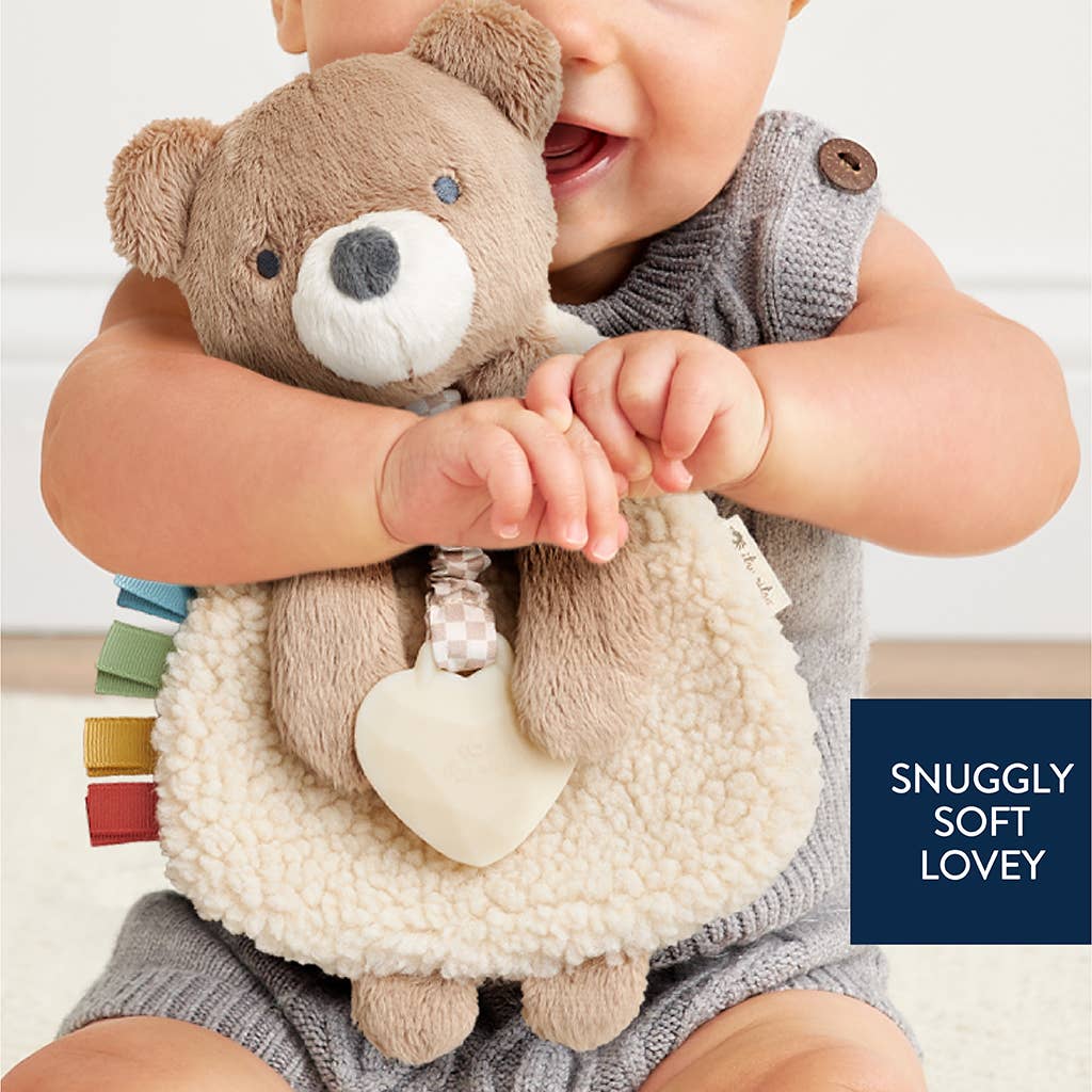 Itzy Friends Lovey Plush - Theo the Bear by Itzy Ritzy - Image 3