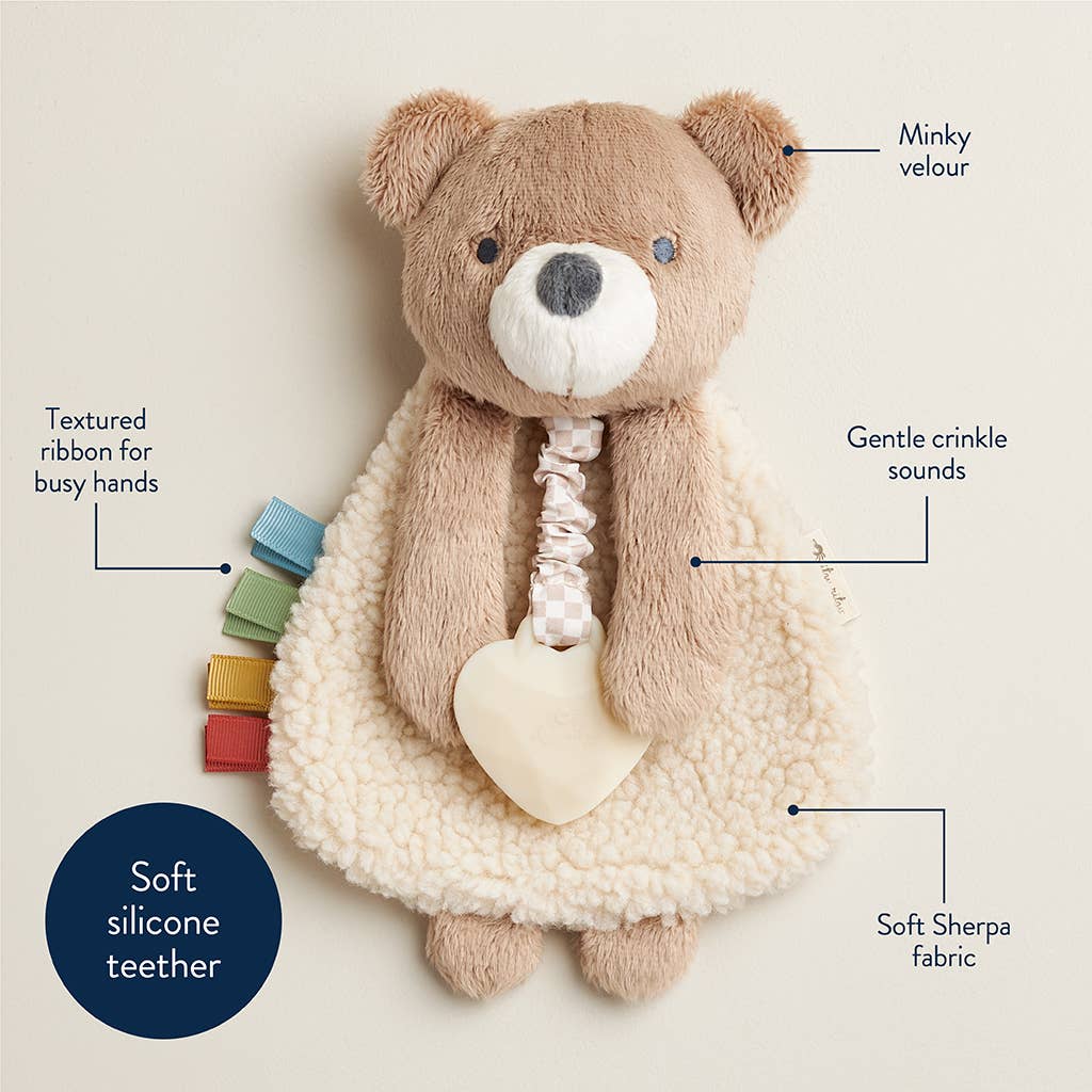 Itzy Friends Lovey Plush - Theo the Bear by Itzy Ritzy - Image 5