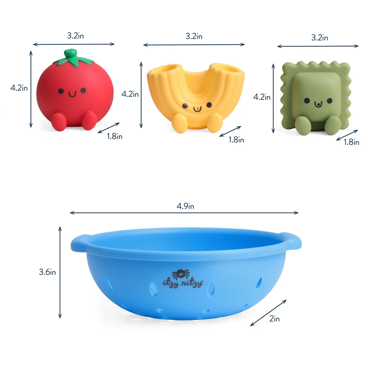 Itzy Splash Pals Bath and Water Toys - Pasta by Itzy Ritzy - Image 7