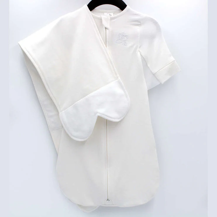 Ivory White Swaddle - Small (0-3 M; 7-12 Lbs) by The Butterfly Swaddle - Image 2