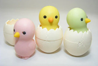 Iwako Baby Chick Eraser (1 Unit Assorted) - Image 2