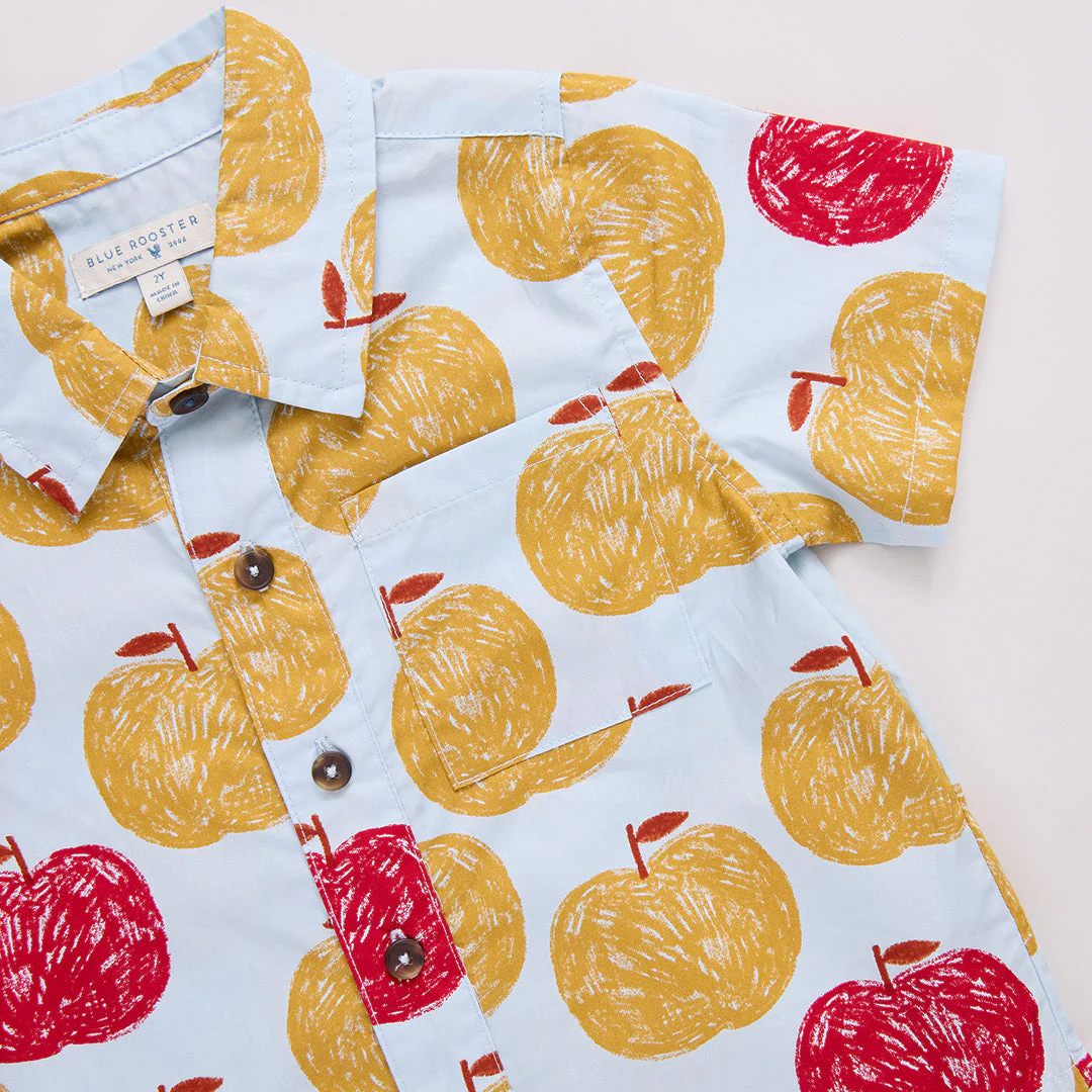 Jack Shirt - Gold Apples by Pink Chicken - FINAL SALE - Image 4