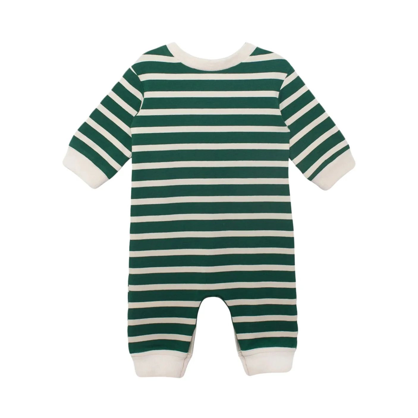 Jackson Romper - Green Stripe by Beckett + Bear - FINAL SALE - Image 3