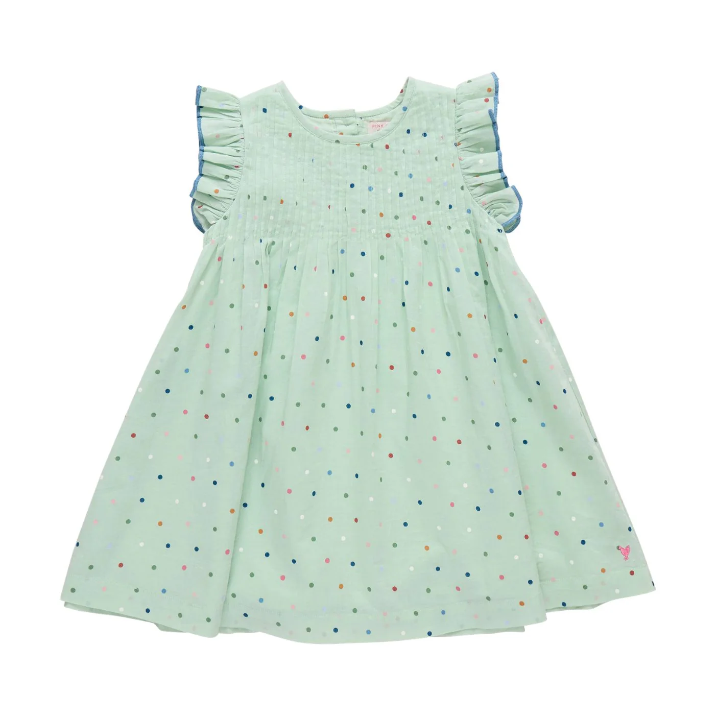 Jaipur Dress - Pastel Green Polka Dot by Pink Chicken - FINAL SALE
