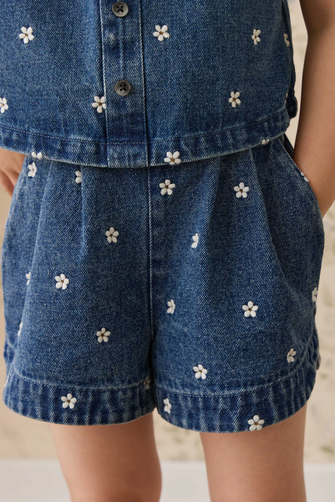 Jardine Short - Josie Floral Denim by Jamie Kay - Image 2