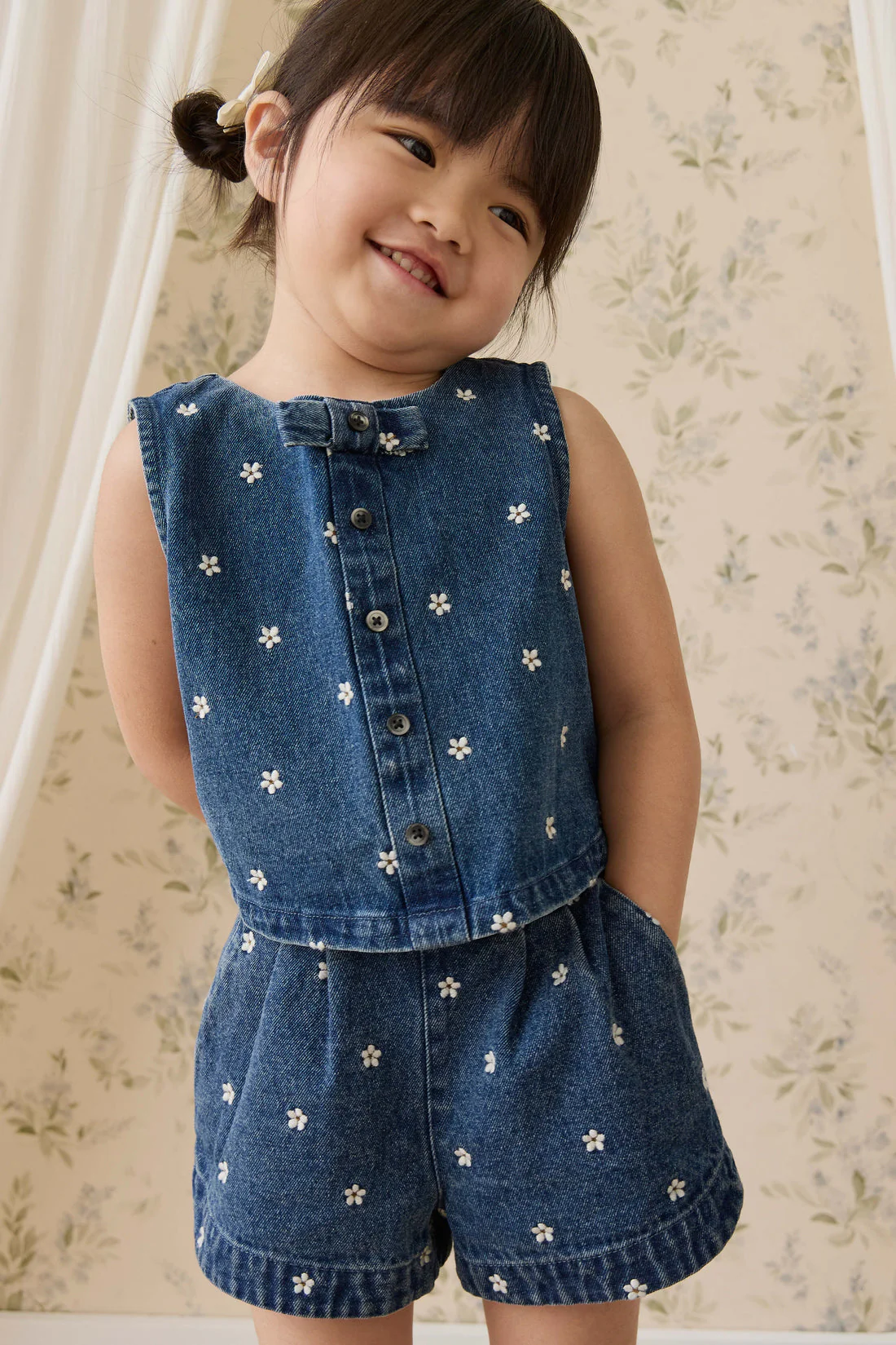 Jardine Short - Josie Floral Denim by Jamie Kay - Image 3