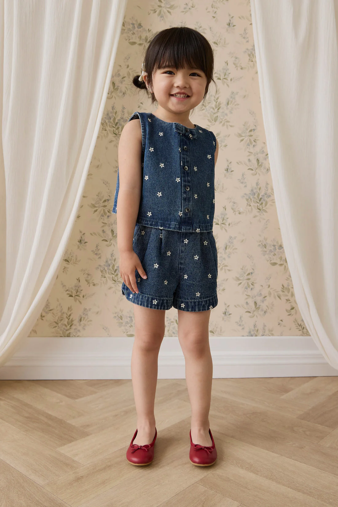 Jardine Short - Josie Floral Denim by Jamie Kay - Image 5