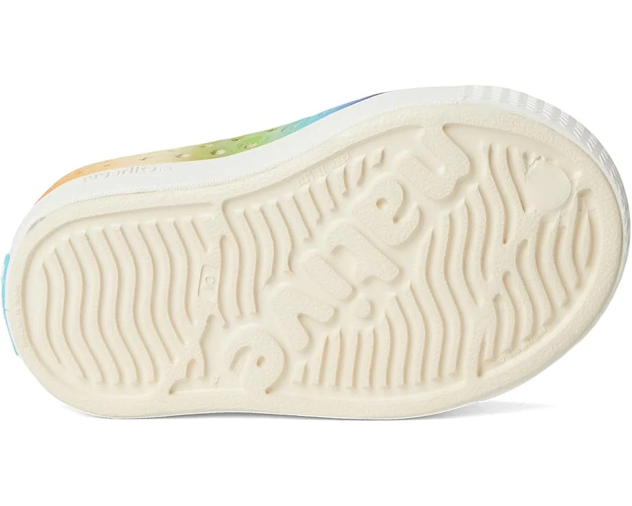 Jefferson Print Shoes - Bone White/Shell White/Rainbow Gradient by Native Shoes - FINAL SALE - Image 8