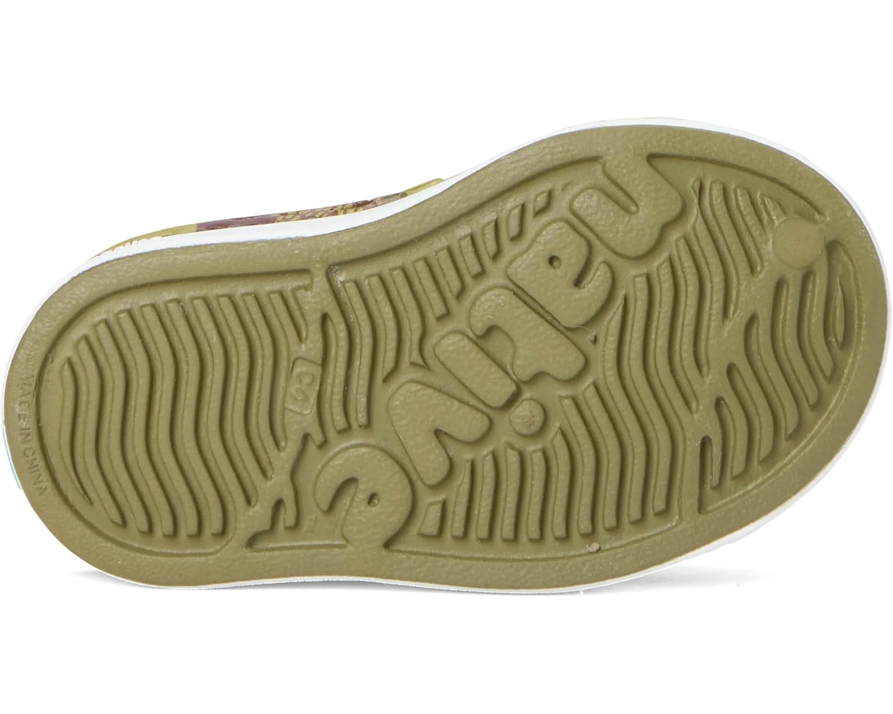 Jefferson Print Shoes - Rookie Green/Shell White/Bitter Seaweed Camo by Native Shoes - FINAL SALE - Image 4