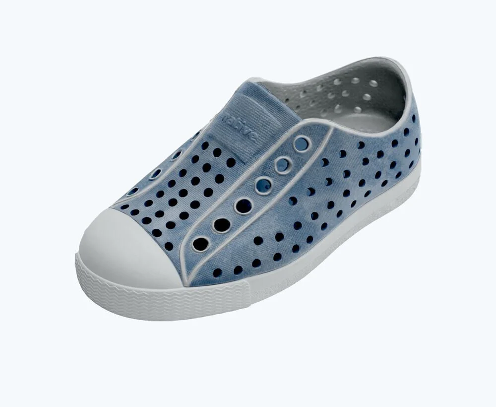 Jefferson Stonewash Shoes - Dawn Blue/Dawn Blue/Oasis Brushed by Native Shoes - Image 2