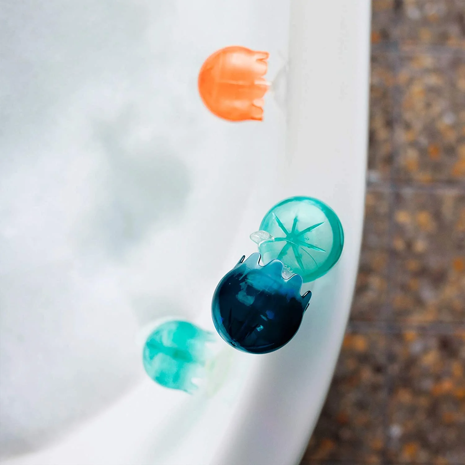 Jellies Suction Cups - Navy/Aqua/Orange by Boon - Image 6