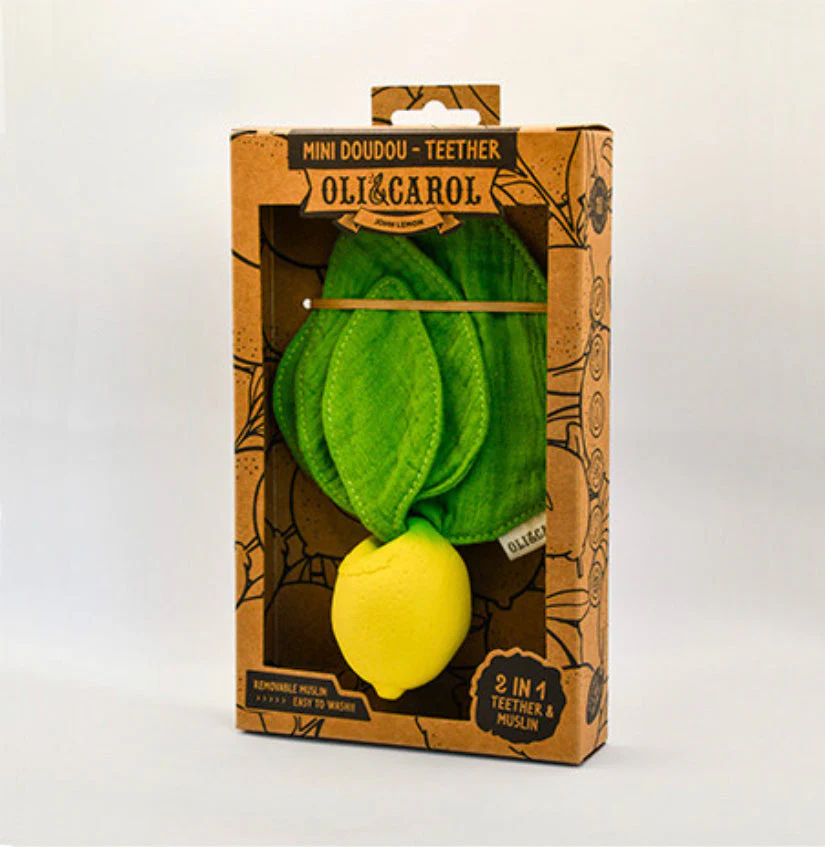John Lemon Mini DouDou Teether by Oli & Carol - Image 3