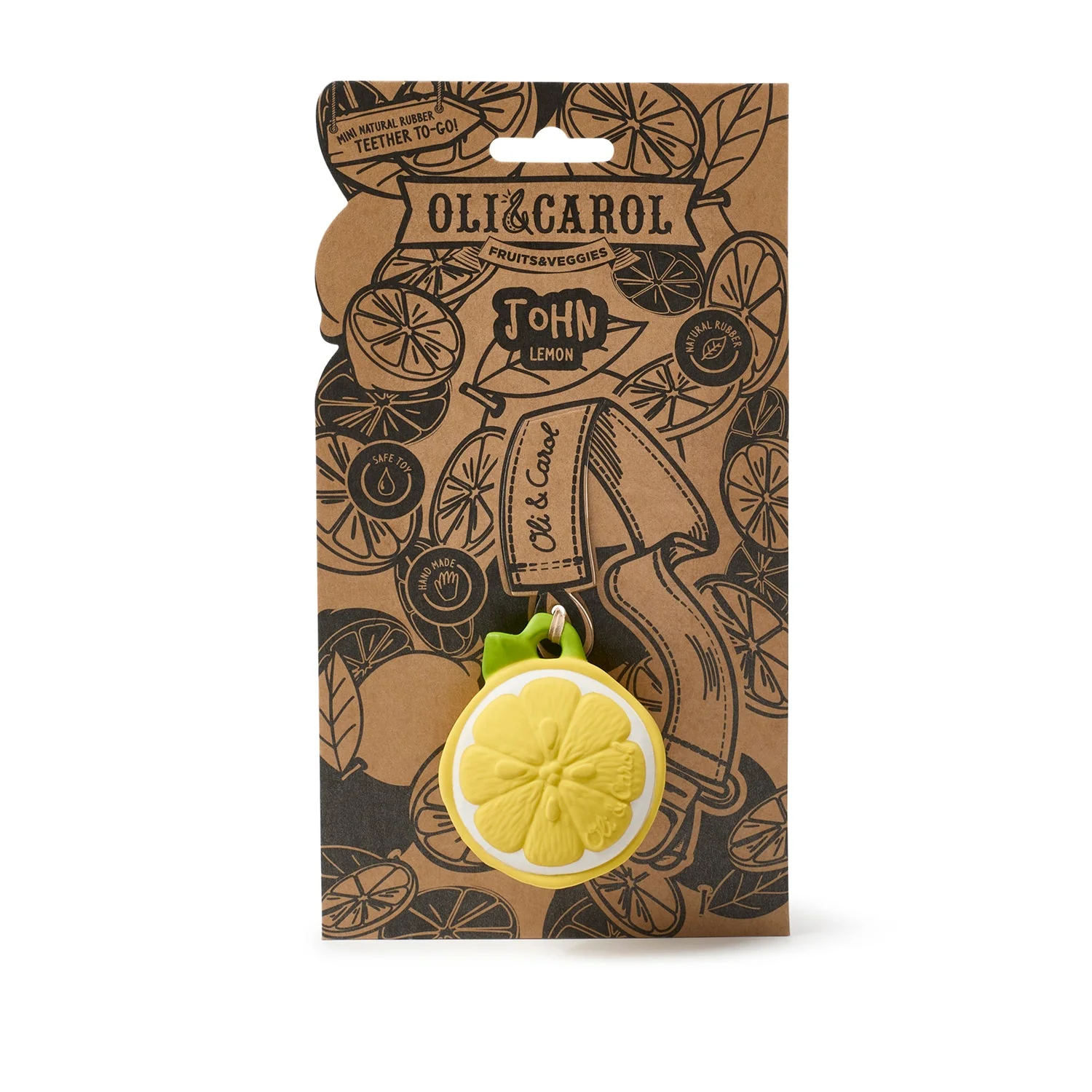 John Lemon Mini Teether by Oli & Carol - Image 2