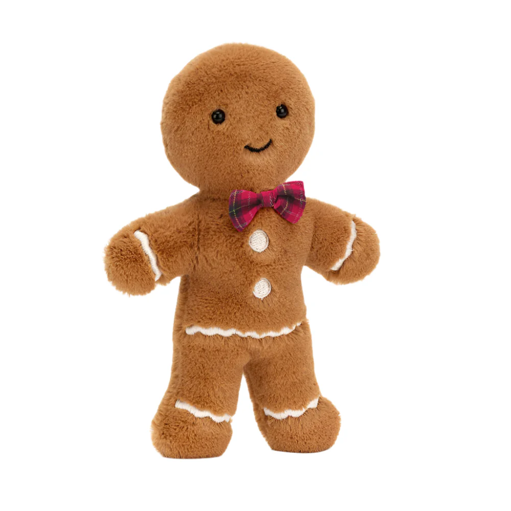 Jolly Gingerbread Fred with Bowtie - Large by Jellycat