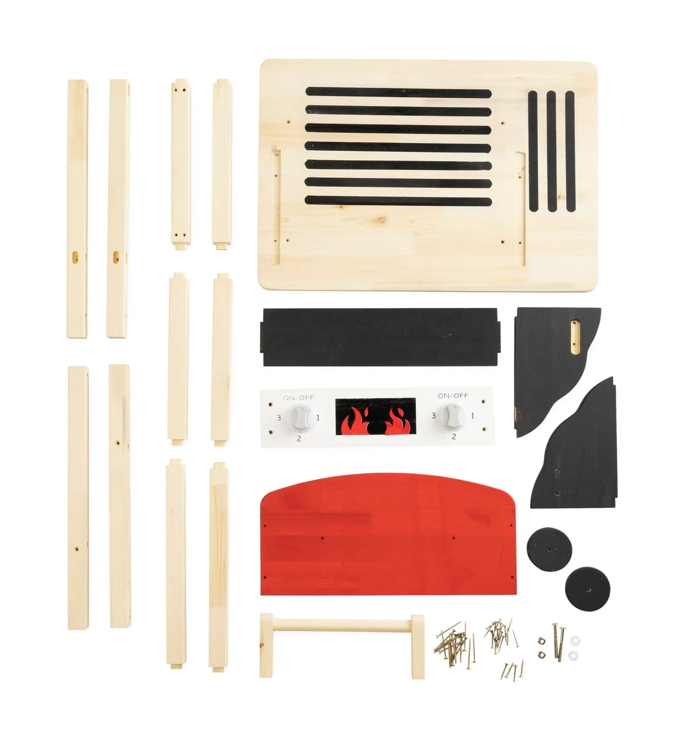Jr Grill Master's Wooden BBQ Grill Set with Accessories by HearthSong - Image 3