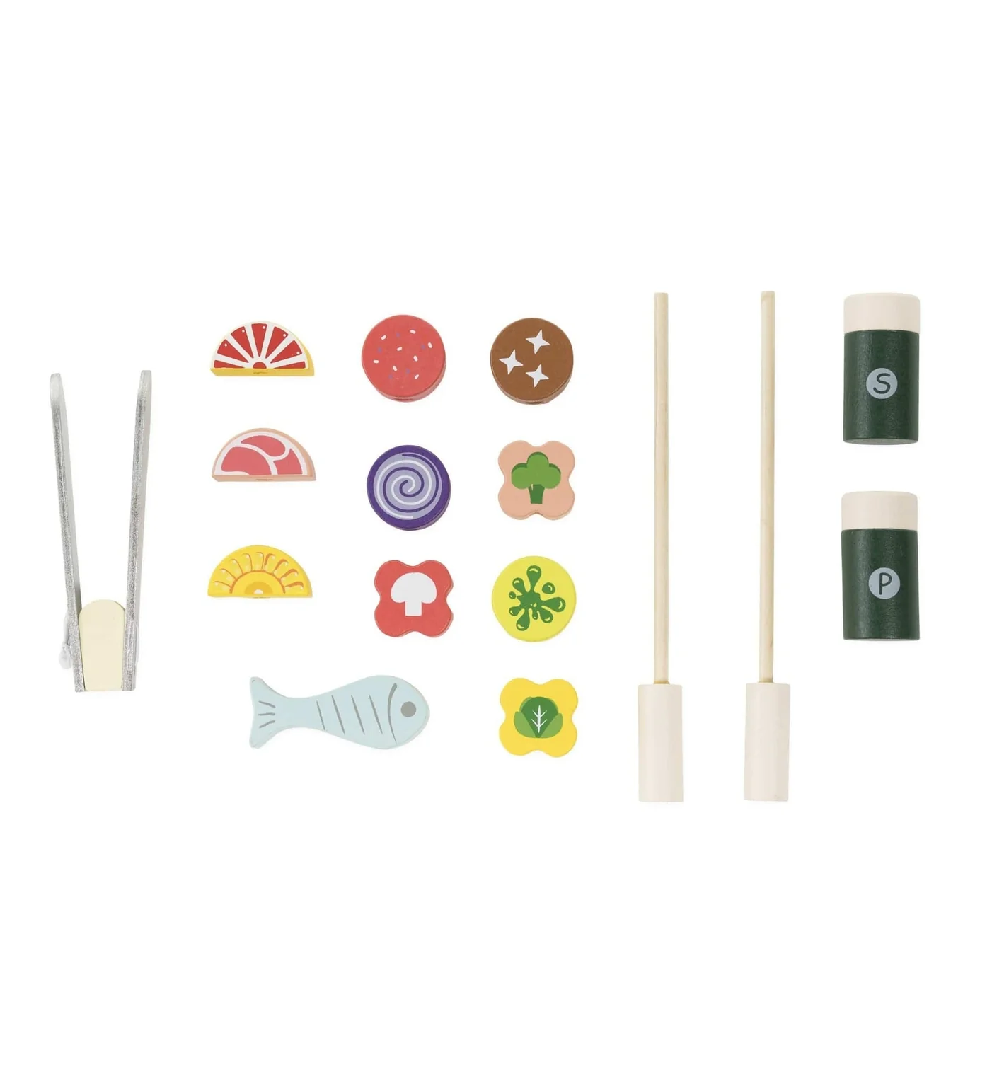 Jr Grill Master's Wooden BBQ Grill Set with Accessories by HearthSong - Image 4