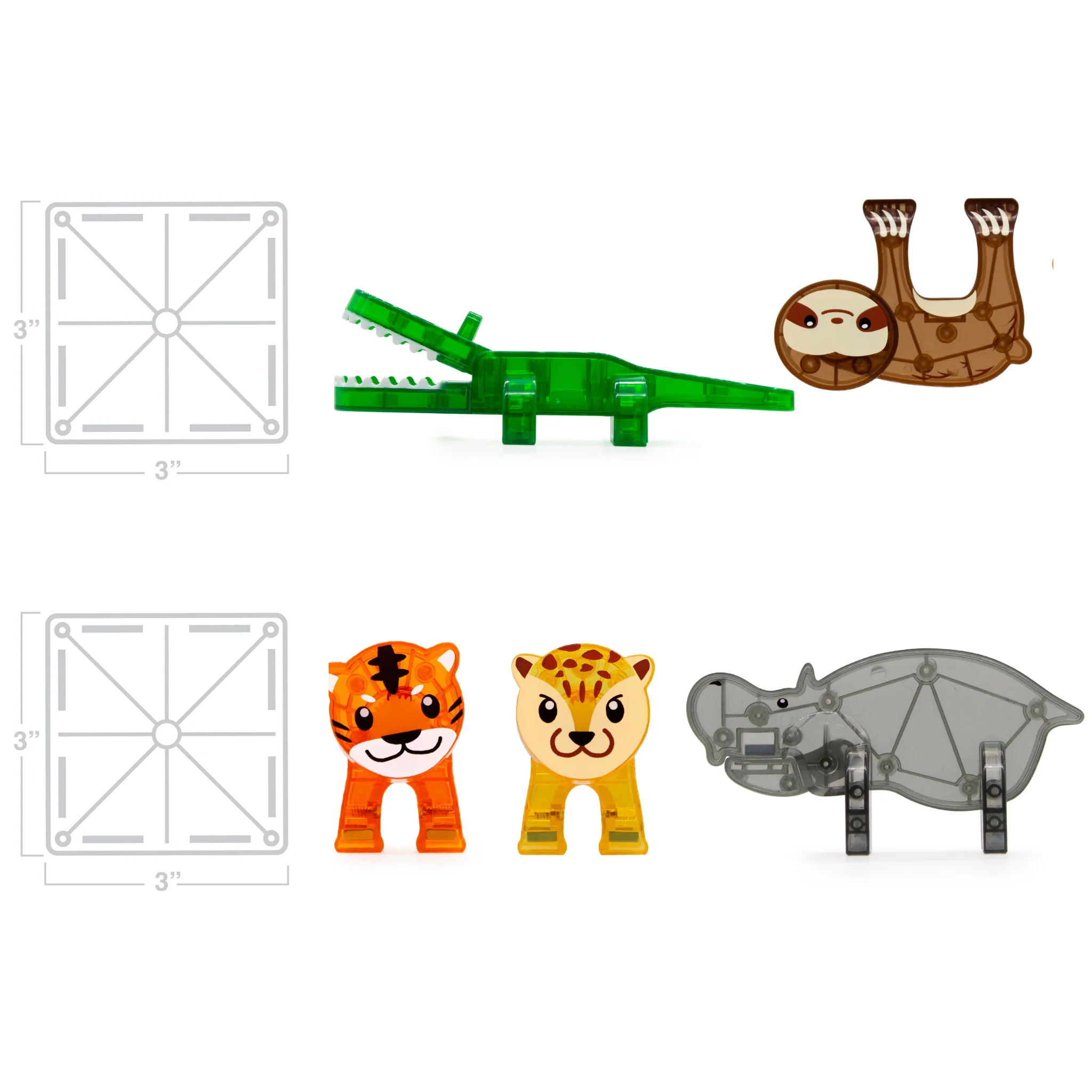 Jungle Animals 25 Piece Set by Magna-Tiles - Image 5