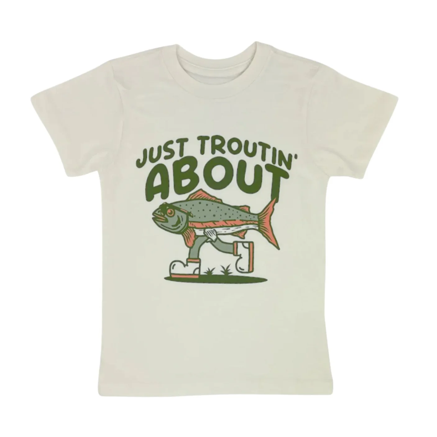 Just Troutin' About Short Sleeve Tee by Tiny Whales - FINAL SALE