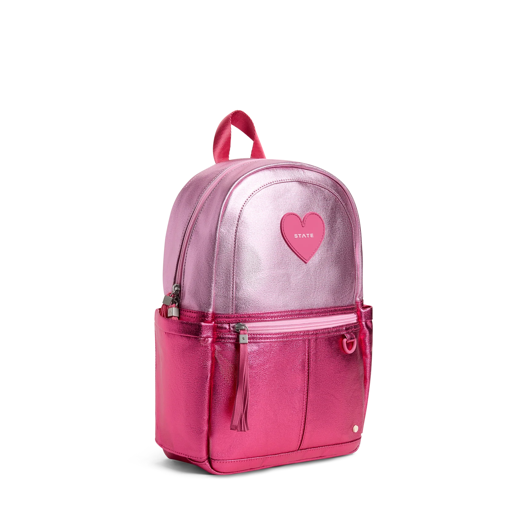 Kane Kids Mini Backpack - Pink/Hot Pink Colorblock by State Bags - Image 3