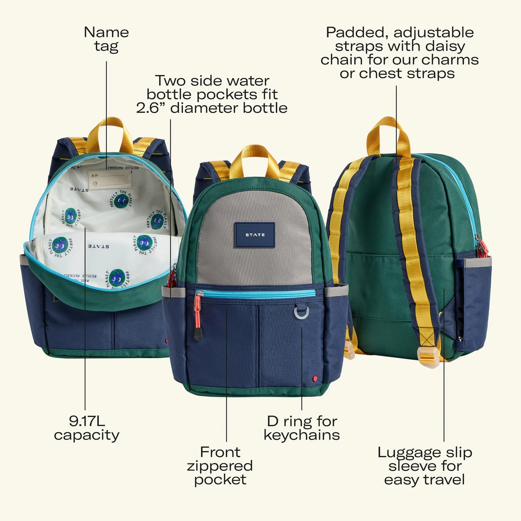 Kane Kids Mini Backpack - Comic by State Bags - Image 7
