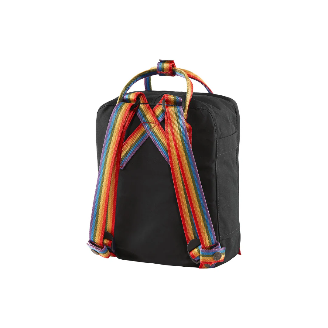 Kånken Rainbow Mini Backpack - Black by Fjallraven - Image 3