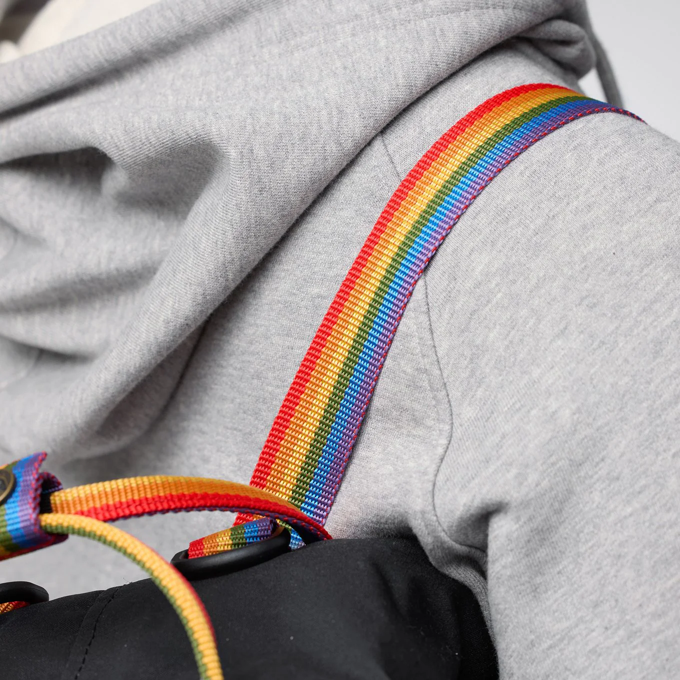 Kånken Rainbow Mini Backpack - Black by Fjallraven - Image 9