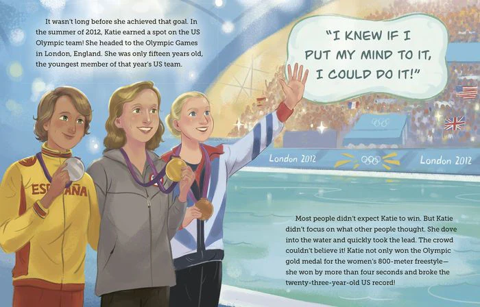 Katie Ledecky: A Little Golden Book Biography - Hardcover - Image 3