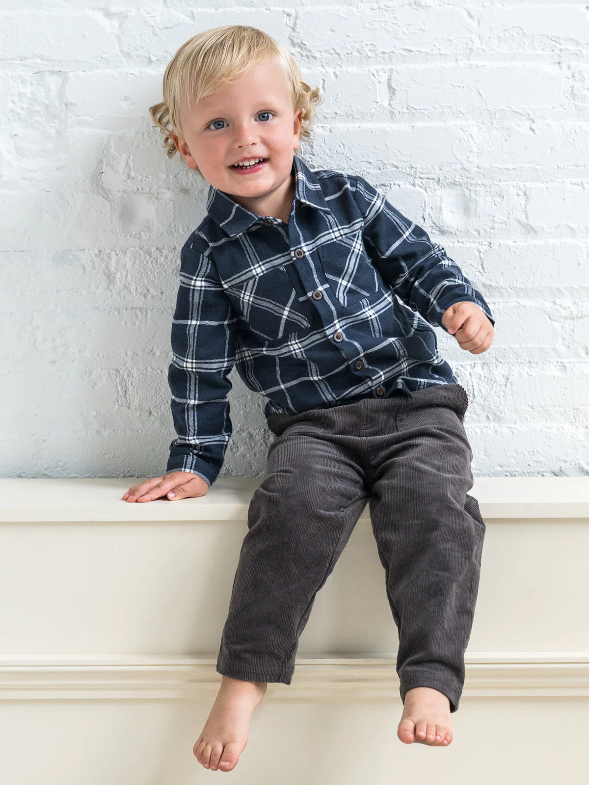 Kent Corduroy Pant - Ash by Kendi - FINAL SALE - Image 2