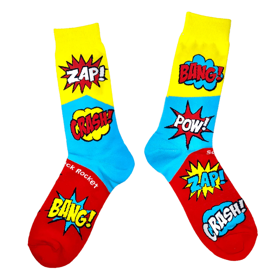 Kids Comic Socks by Sock Rocket