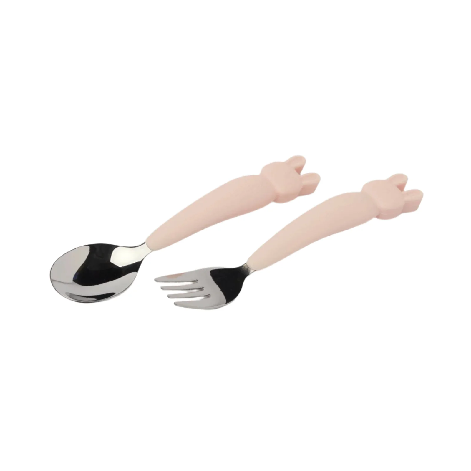 Kids' Spoon & Fork Set - Bunny by Loulou Lollipop - Image 2
