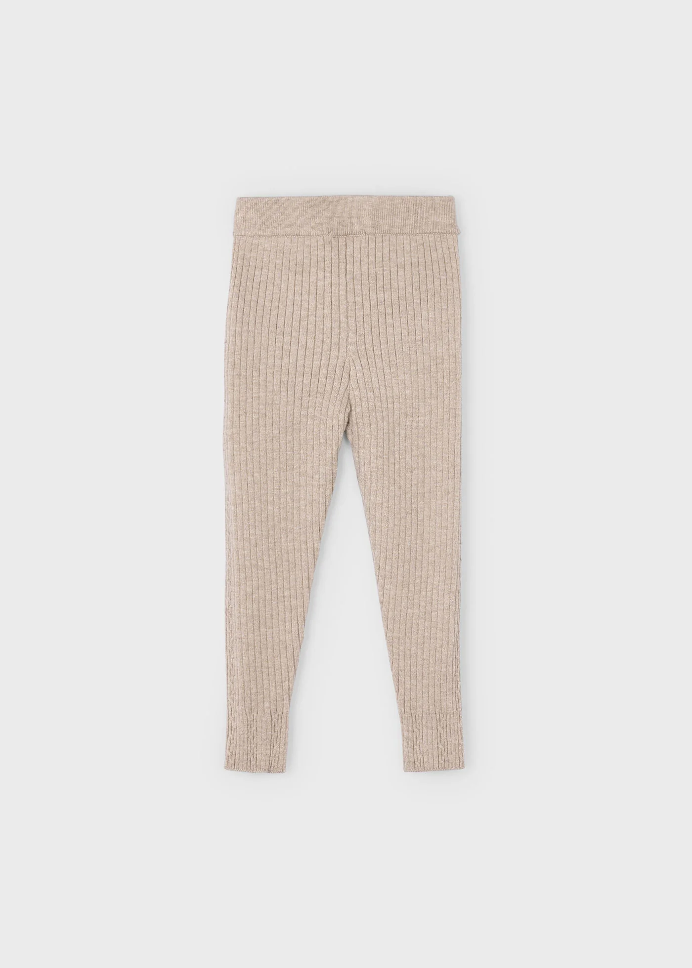 Knit Bow Leggings - Toffee by Mayoral - FINAL SALE - Image 3