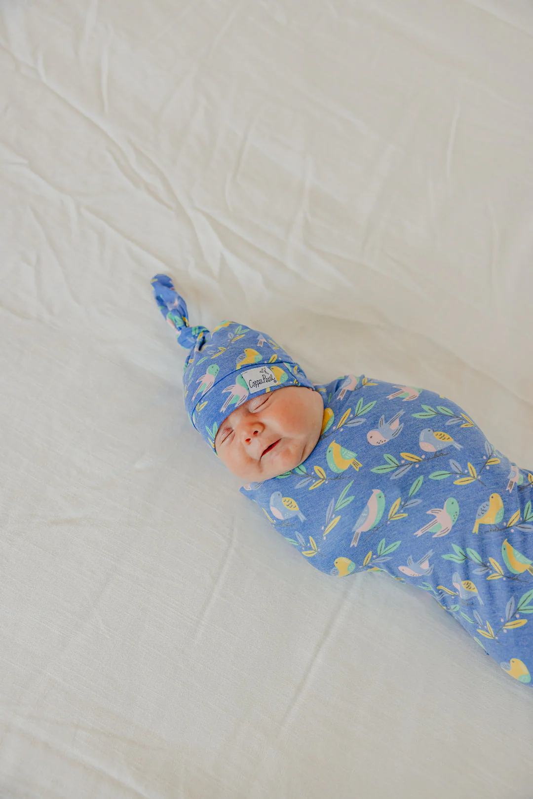 Knit Swaddle Blanket - Birdie by Copper Pearl - Image 2