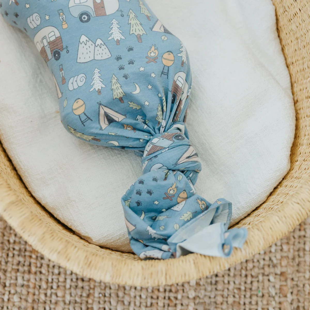 Knit Swaddle Blanket - Bridger by Copper Pearl - Image 4