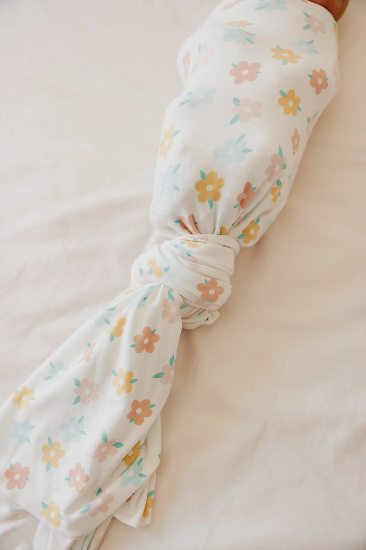 Knit Swaddle Blanket - Daisy by Copper Pearl - Image 6