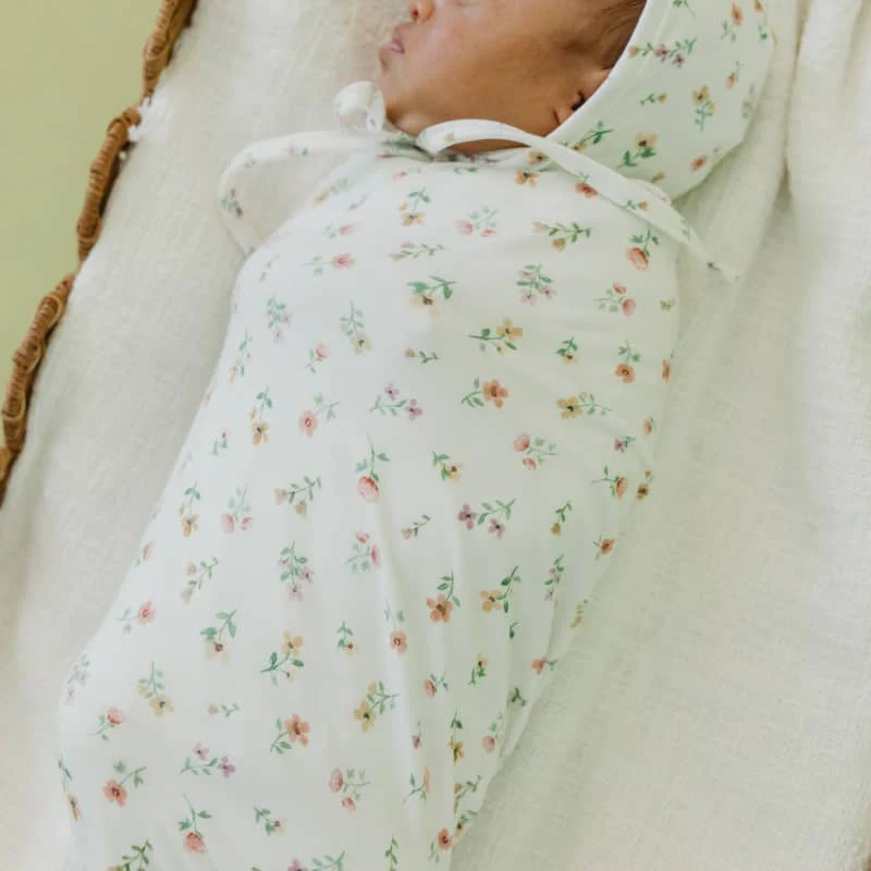 Knit Swaddle Blanket - Eloise by Copper Pearl - Image 3