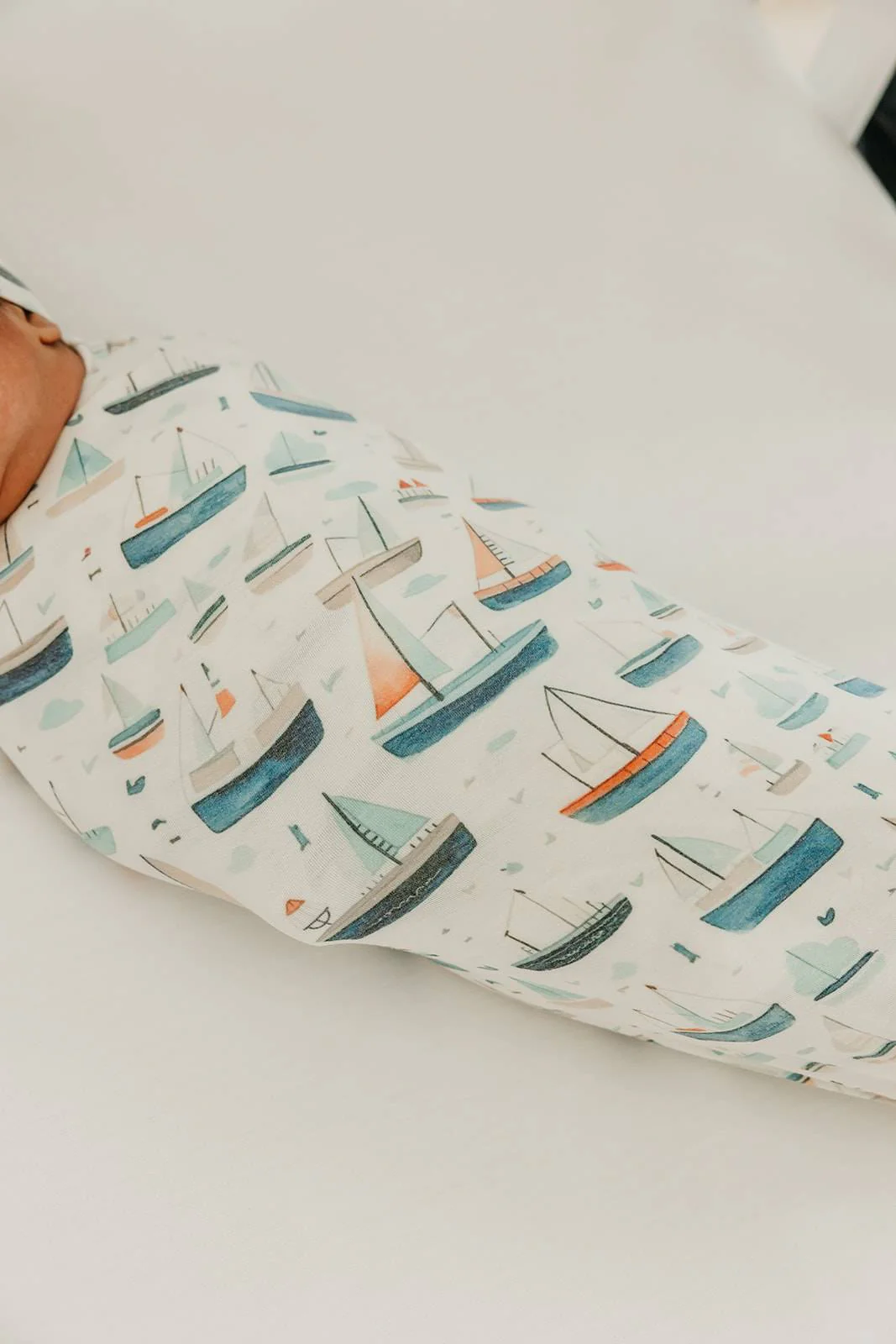 Knit Swaddle Blanket - Fischer by Copper Pearl - Image 5