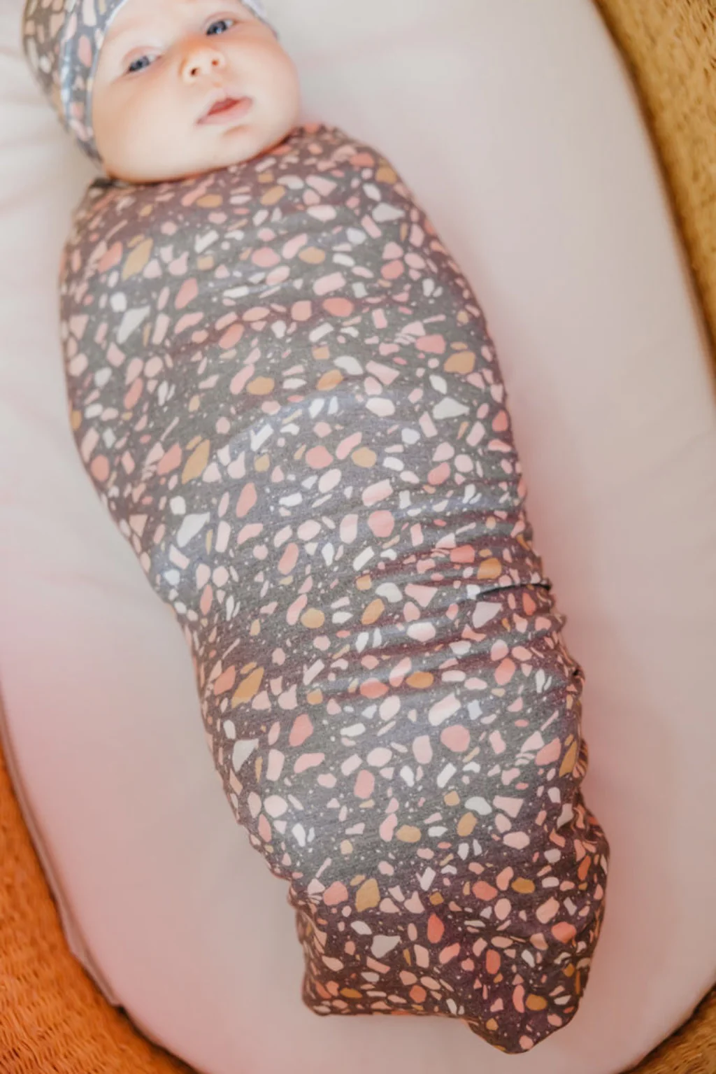 Knit Swaddle Blanket - Gemini by Copper Pearl - Image 3