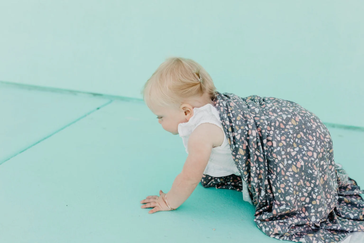 Knit Swaddle Blanket - Gemini by Copper Pearl - Image 4