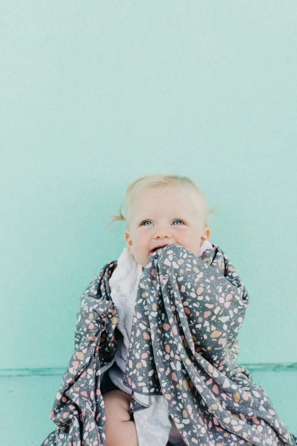 Knit Swaddle Blanket - Gemini by Copper Pearl - Image 5
