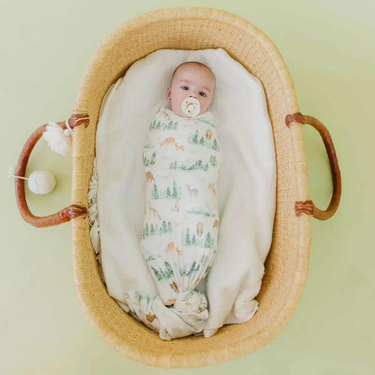 Knit Swaddle Blanket - Grayson by Copper Pearl - Image 4