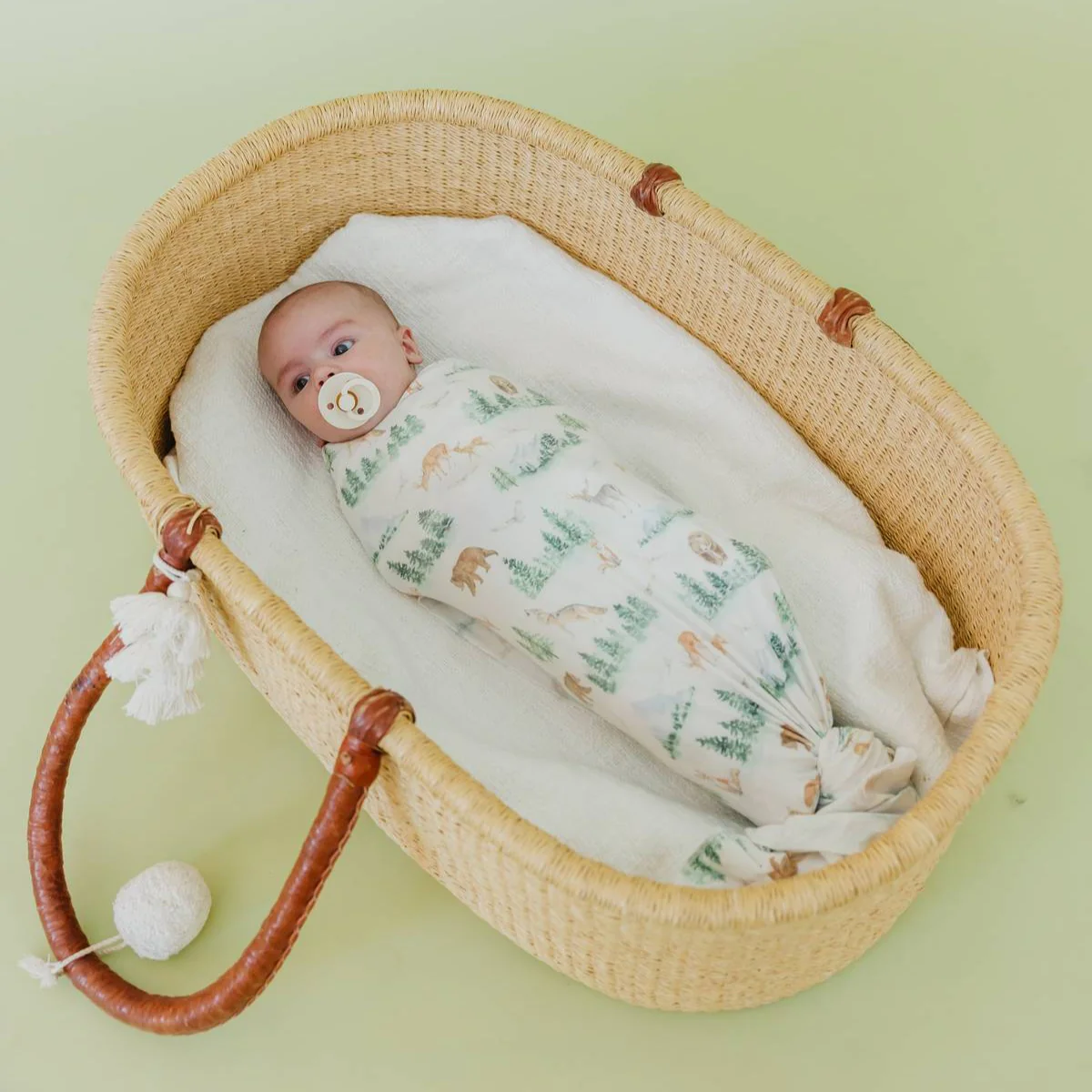 Knit Swaddle Blanket - Grayson by Copper Pearl - Image 5