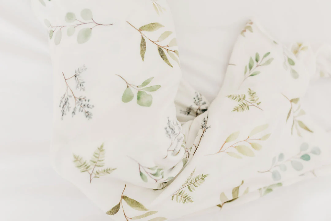 Knit Swaddle Blanket - Haven by Copper Pearl - Image 5