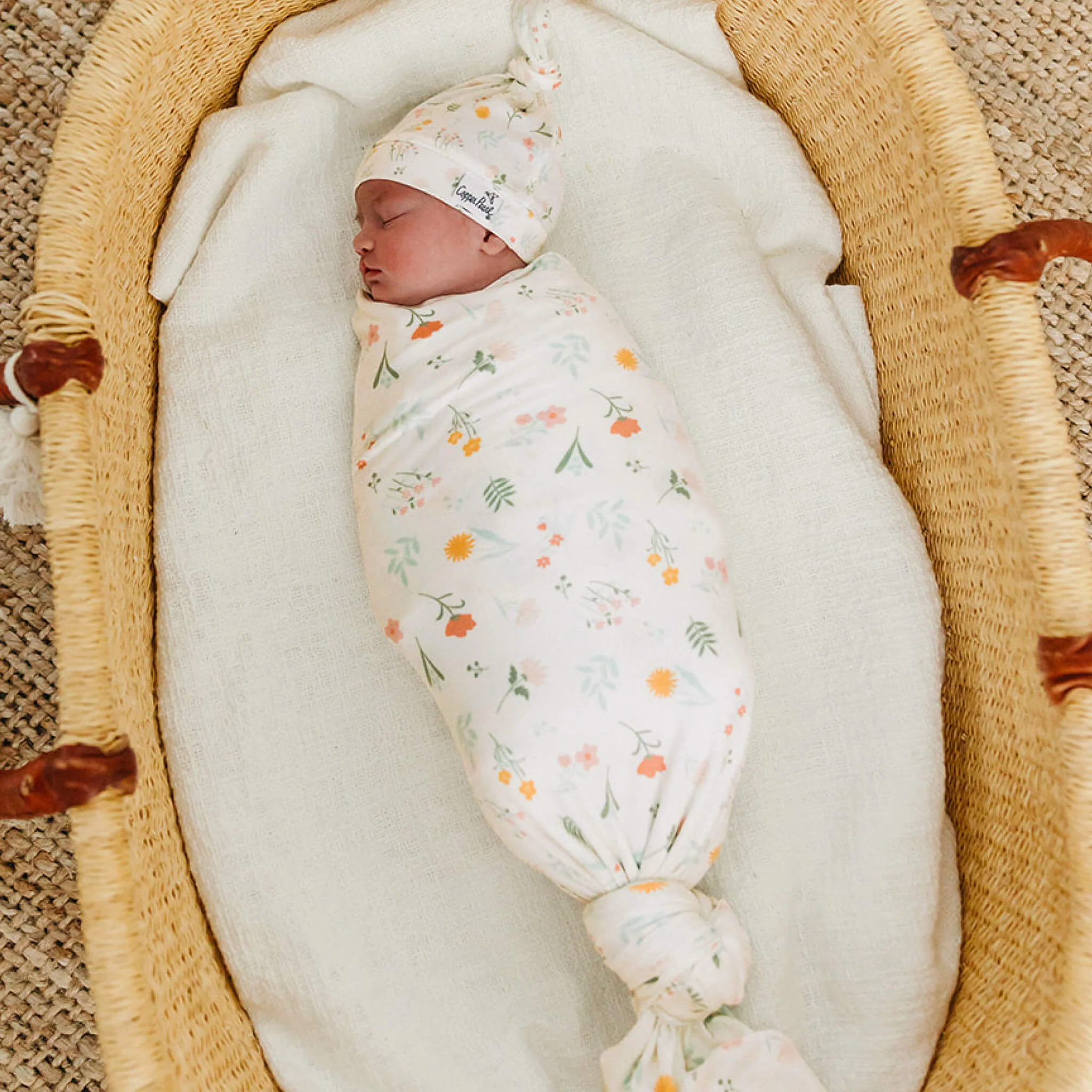 Knit Swaddle Blanket - Mabel by Copper Pearl - Image 2