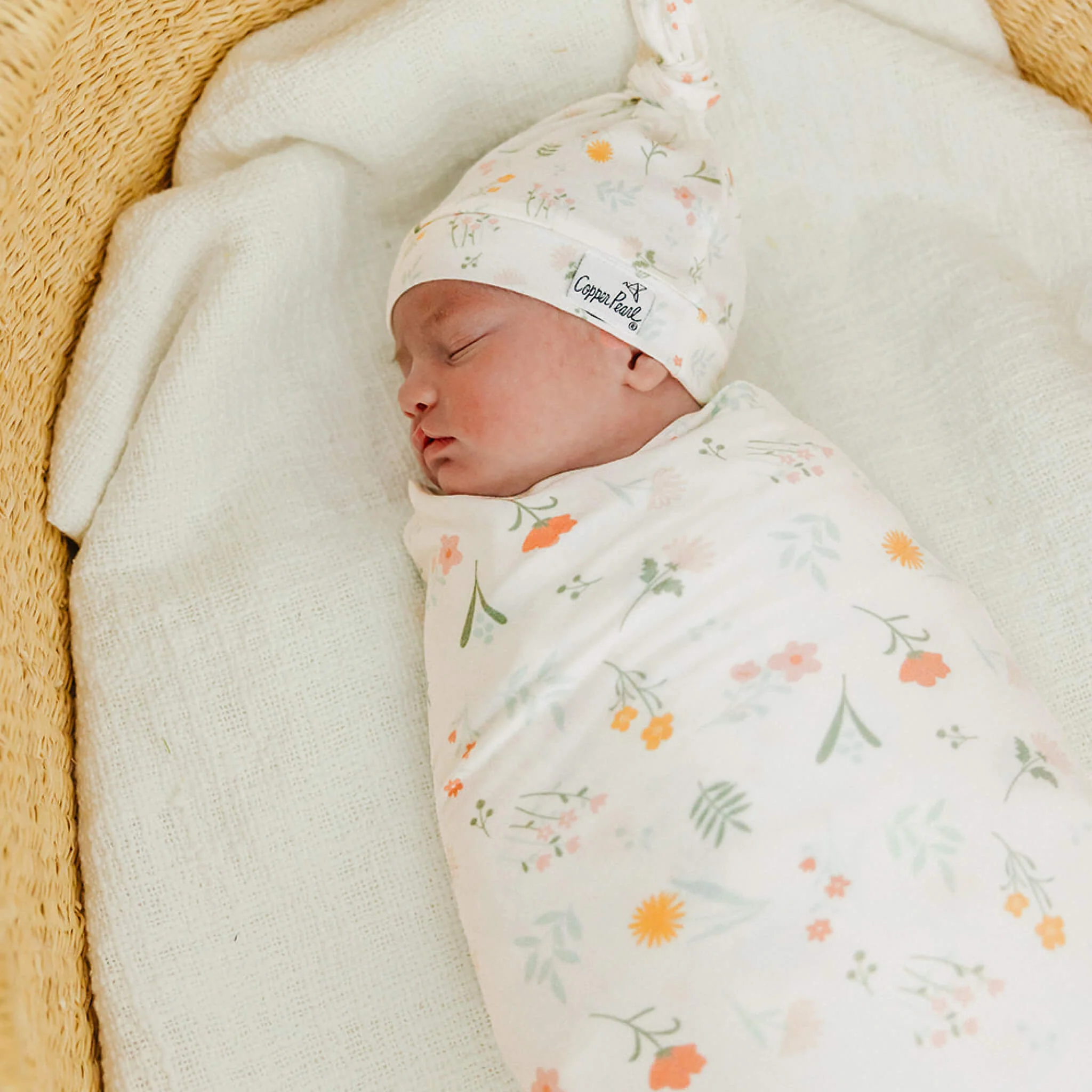 Knit Swaddle Blanket - Mabel by Copper Pearl - Image 3