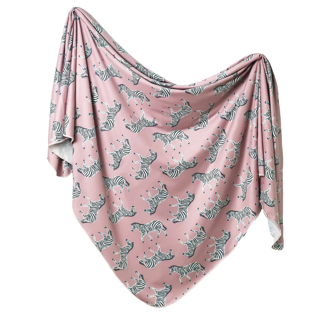 Knit Swaddle Blanket - Zella by Copper Pearl